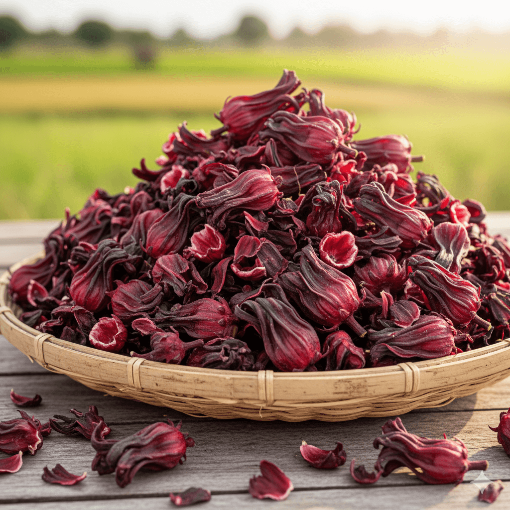 We are a premier supplier of high-quality dried hibiscus (Zobo), valued for its rich red-purple hue, tart flavor, and 99% purity.